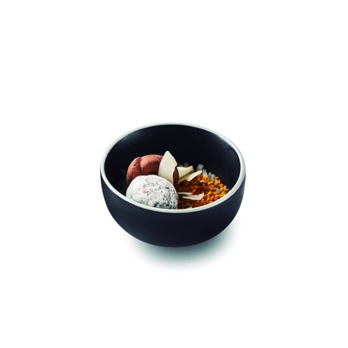Соусник черный матовый 90мл 8см Pordamsa Ethnic bowls