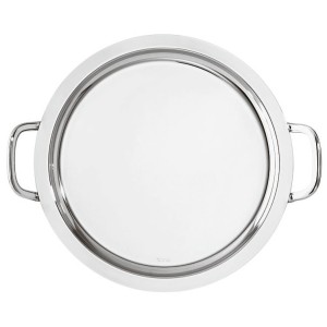 Поднос круглый 40см с ручками Sambonet серия Elite