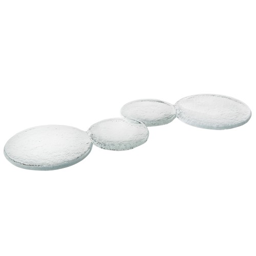 Блюдо из стекла 34x13см 'Bubbles Clear' Silica Vista Alegre