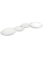 Блюдо из стекла 34x13см 'Bubbles Extra Clear' Silica Vista Alegre