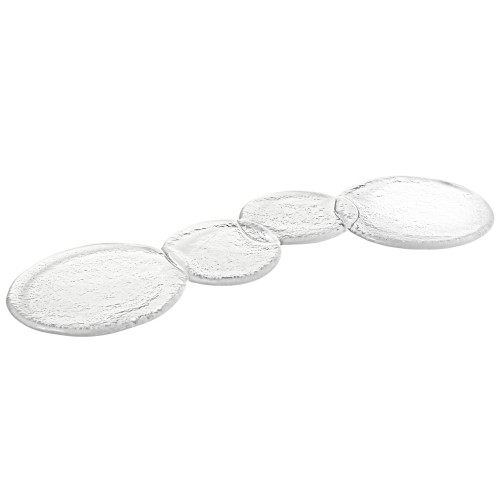 Блюдо из стекла 34x13см 'Bubbles Extra Clear' Silica Vista Alegre