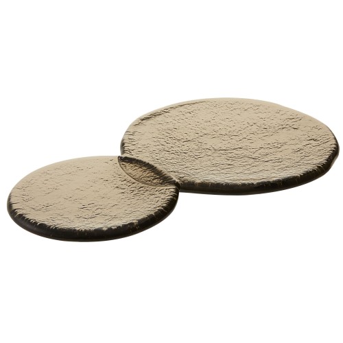 Блюдо из стекла 18х11см 'Bubbles Brown' Silica Vista Alegre