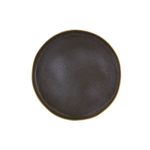 Тарелка круглая 41см черная Gold Stone Vista Alegre