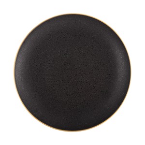 Тарелка круглая 40см черная Gold Stone Vista Alegre