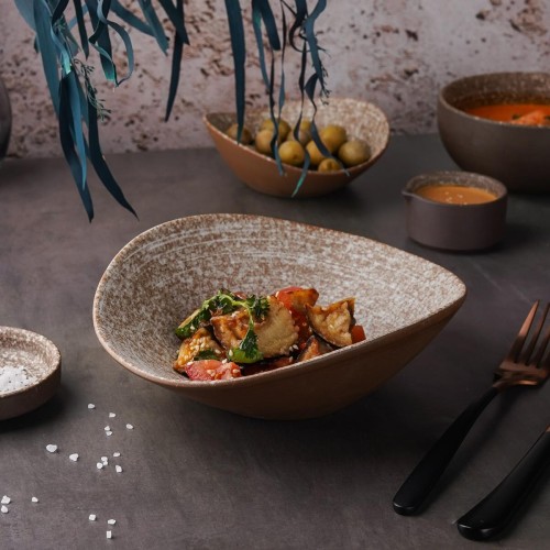 Блюдо 21*19,5*6,8 см, Brown Taiga Untouched. P.L. Proff Cuisine