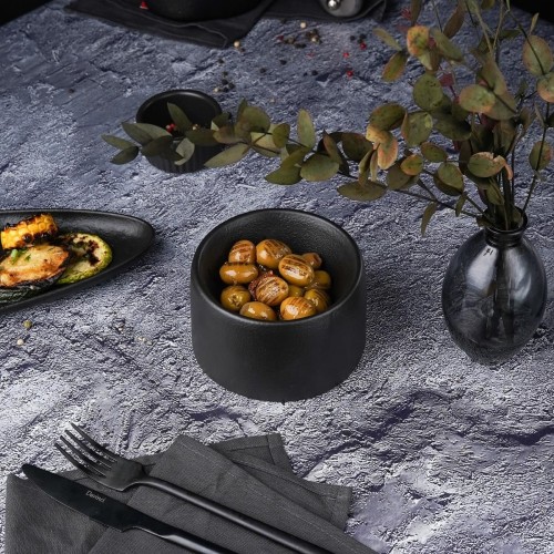 Блюдо  Black Raw Stellar для подачи 11*7 см, P.L. Proff Cuisine