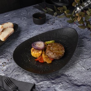 Блюдо  Black Raw Stellar для подачи 23,3*31*5 см, P.L. Proff Cuisine