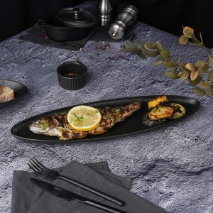 Блюдо  Black Raw Steller для подачи 40*11,5*2,4 см, P.L. Proff Cuisine
