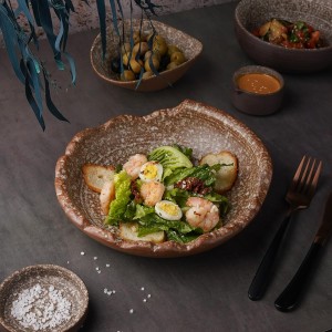 Блюдо для подачи 22*6,5см, Brown Taiga Untouched, P.L. Proff Cuisine