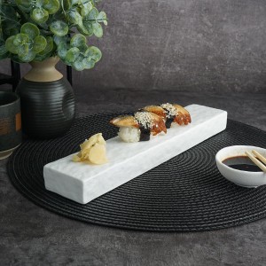 Блюдо для подачи 30*6*3 см,фарфор,белый цвет, матовая поверхность, 