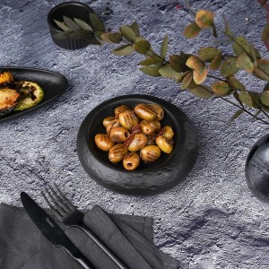 Блюдо для подачи  Black Raw Stellar 15*4 см, P.L. Proff Cuisine