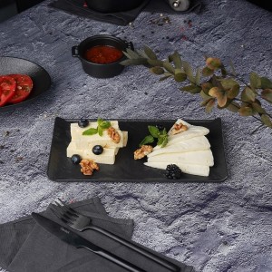 Блюдо для подачи  Black Raw Steller 26*15*1,6 см, P.L. Proff Cuisine