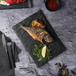 Блюдо для подачи  Black Raw Steller 30*21*1,2 см, P.L. Proff Cuisine