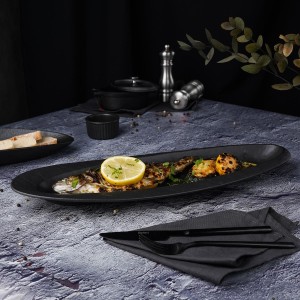 Блюдо для подачи  Black Raw Steller 46,3*17,4*4,2 см, P.L. Proff Cuisine