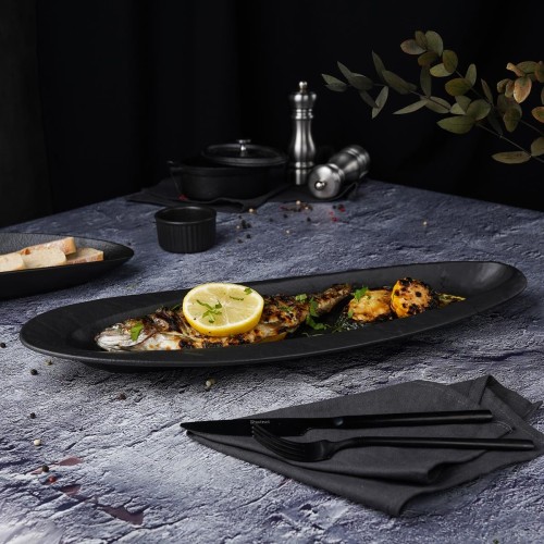 Блюдо для подачи  Black Raw Steller 46,3*17,4*4,2 см, P.L. Proff Cuisine