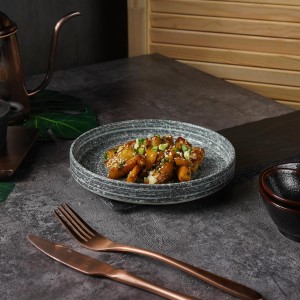 Блюдо для подачи с покрытием 18*2,5 см, Glossy Stone Untouched Taiga,  P.L. Proff Cuisine