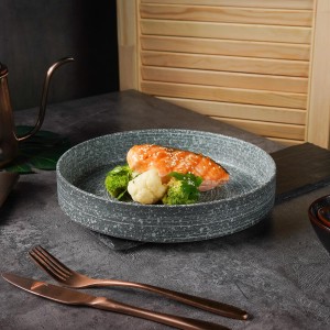 Блюдо для подачи с покрытием 25*3,8 см,Glossy Stone Untouched Taiga.  P.L. Proff Cuisine