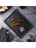 Блюдо для стейка  Black Raw Stellar 33*24*1,7 см, P.L. Proff Cuisine