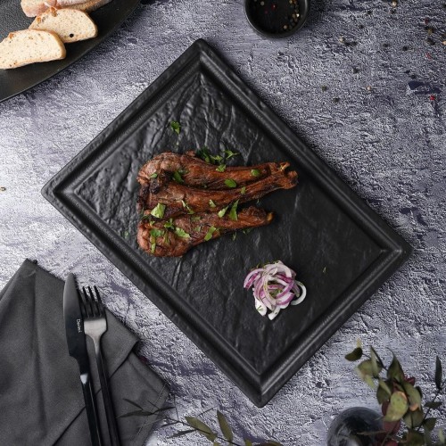 Блюдо для стейка  Black Raw Stellar 33*24*1,7 см, P.L. Proff Cuisine