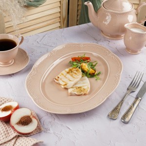 Блюдо овальное 36 см, фарфор,серия 