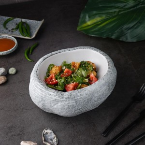 Блюдо/салатник 600мл.22,5*18,5cм, h=9,5cм,серия 