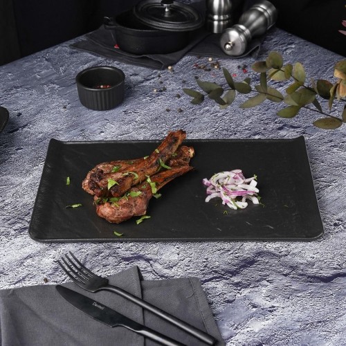 Блюдо  Black Raw Steller 33,5*20,5*1,5 см, P.L. Proff Cuisine