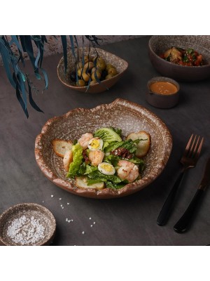 Блюдо для подачи 22*6,5см, Brown Taiga Untouched, P.L. Proff Cuisine