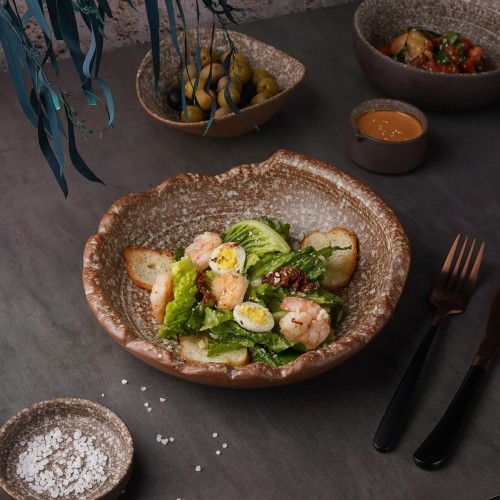 Блюдо для подачи 22*6,5см, Brown Taiga Untouched, P.L. Proff Cuisine