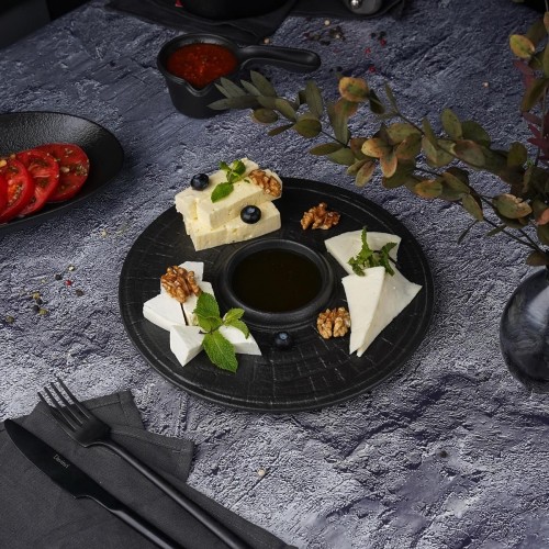Блюдо для подачи  Black Raw Stellar 25 см, P.L. Proff Cuisine