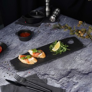 Блюдо для подачи  Black Raw Steller 42,5*13*1,4 см, P.L. Proff Cuisine