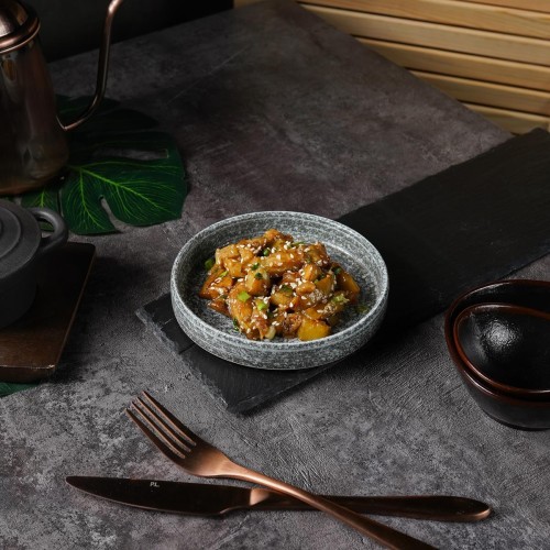 Блюдо для подачи с покрытием 14.3*2.5 см, Glossy Stone Untouched Taiga. P.L. Proff Cuisine