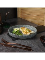 Блюдо для подачи с покрытием 22*3 см, Glossy Stone Untouched Taiga. P.L. Proff Cuisine