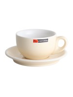 Чашка с блюдцем Barista (Бариста) 280 мл, бежевая, P.L. Proff Cuisine