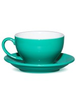 Чашка с блюдцем Barista (Бариста) 300 мл, бирюзовый цвет, P.L. Proff Cuisine