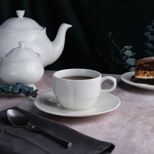 Чайная пара 200 мл, фарфор, Aristocrat, Noble