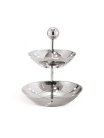 Этажерка 2 яруса, h 35 см, d 25/31 см, нержавеющая сталь, P.L. Proff Cuisine