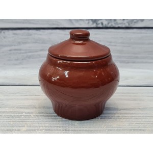 Горшочек с крышкой 150 мл, d6см, h6.5см, 