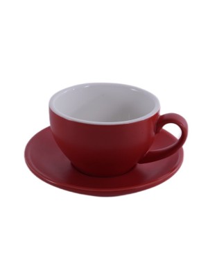 Кофейно-чайная пара Barista (Бариста) 250 мл,красный-матовый цвет, P.L.