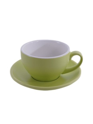 Кофейно-чайная пара Barista (Бариста) 250 мл,матовый цвет зеленого плода, P.L.