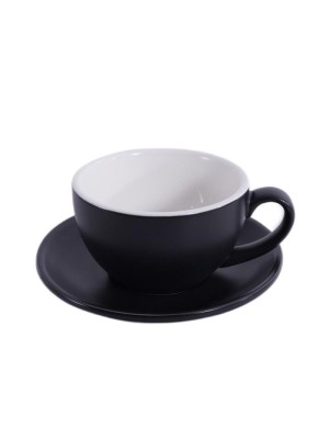Кофейно-чайная пара Barista (Бариста) 300 мл,черный-матовый цвет, P.L.