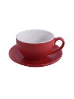 Кофейно-чайная пара Barista (Бариста) 300 мл,красный-матовый цвет, P.L.