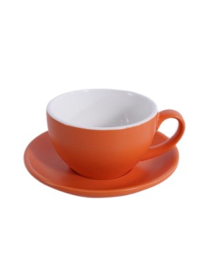 Кофейно-чайная пара Barista (Бариста) 300 мл,оранжевый-матовый цвет, P.L.