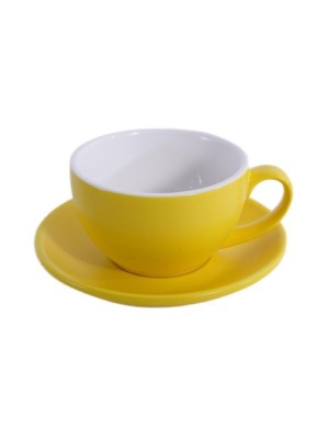 Кофейно-чайная пара Barista (Бариста) 300 мл,желтый-матовый цвет, P.L.