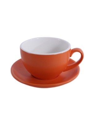 Кофейно-чайная пара Barista (Бариста) 350 мл,оранжевый-матовый цвет, P.L.