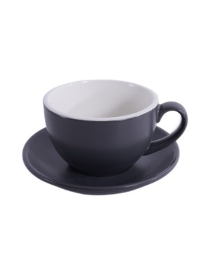 Кофейно-чайная пара Barista (Бариста) 350 мл,серый-матовый цвет, P.L.