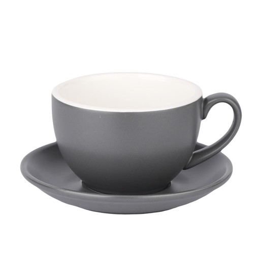 Кофейно-чайная пара Barista (Бариста) 350 мл,серый-матовый цвет, P.L.