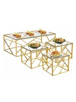 Набор из 3-х подставок для выкладки (51*15*9/56*20*13/61*25*17 см)  P.L.--Hotelware