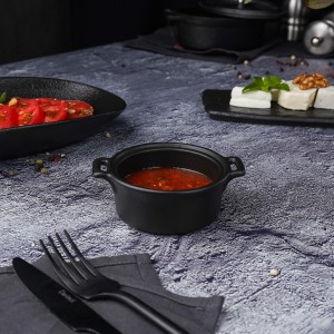 Соусник  Black Raw Stellar 10,7*8,5*4 см, 130 мл, P.L. Proff Cuisine