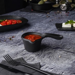 Соусник с ручкой  Black Raw Steller 130 мл, P.L. Proff Cuisine