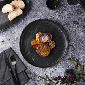 Тарелка  Black Raw Stellar d=27 см, h=3 см, P.L. Proff Cuisine